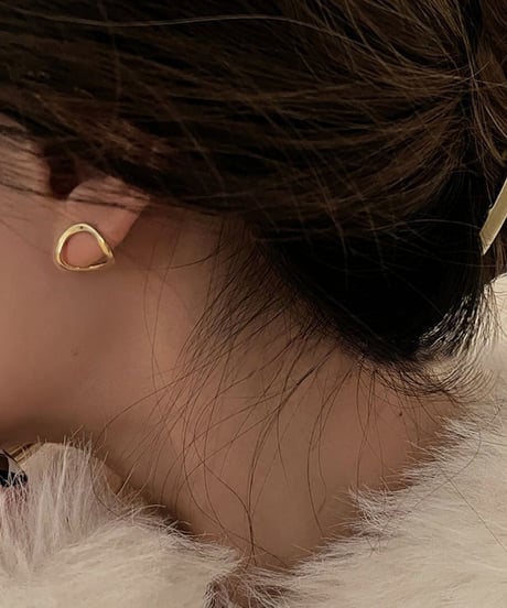 elegant wave ear cuff /2color　FL2365
