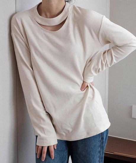 slit knit saw /2color　FL2633