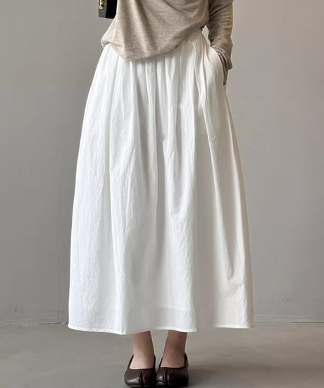 tucked gathered skirt /3color　FL2763