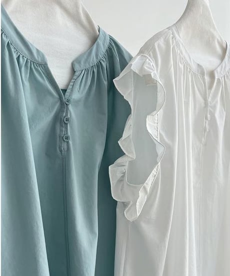 ruffle sleeve design blouse /3color  FL3453
