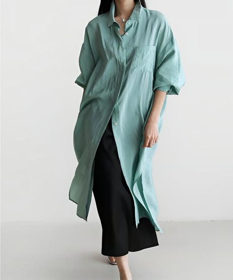 oversized long shirt /4color　FL2032