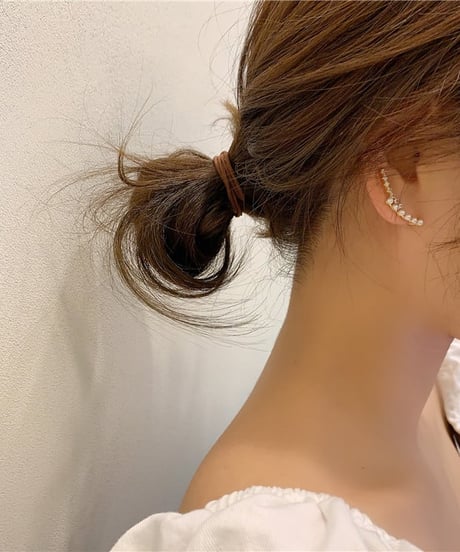 pearl crystal ear cuff　FL2187
