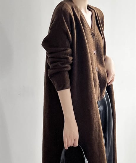 knit vest & cardigan ensemble /5color　FL3070