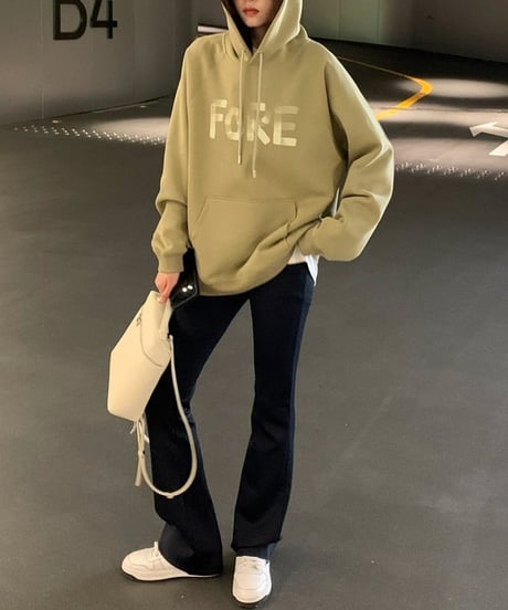fore logo print hoodie　FL2548