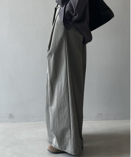 tuck wide pants /3color　FL2746