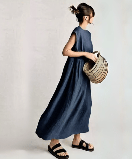 loose fit a-line dress　FL3472