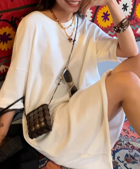 long length sweatshirt cut and sew　FL2536