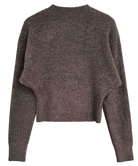 front slit knit pullover /3color　FL2688