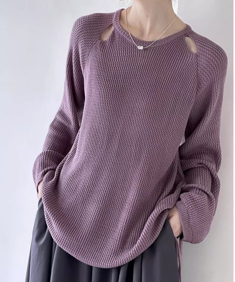 hole design knit /3color　FL2750