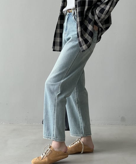 light-blue straight denim　FL2733