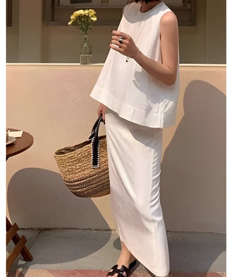 linen-like summer natural setup　FL3386