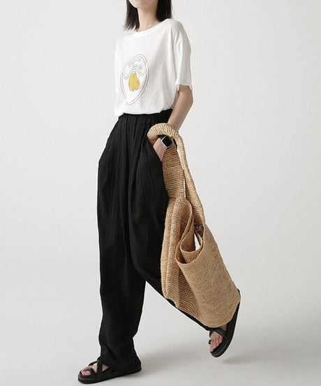textured tuck pants　FL2197