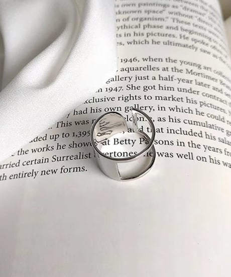 silver wide ring　FL2250