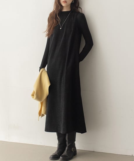 back button corduroy vest op /2color　FL3161