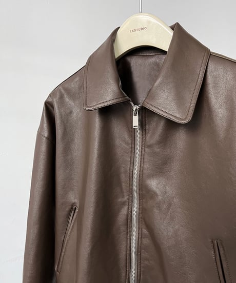 faux leather jacket /2color　FL2574