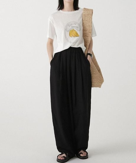 textured tuck pants　FL2197