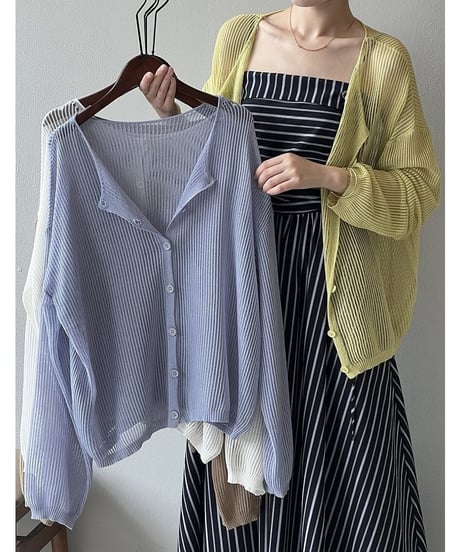 sheer knit cardigan　FL2178