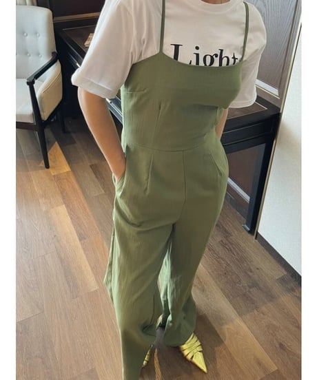 wide leg camisole all-in-one /2color　FL2452