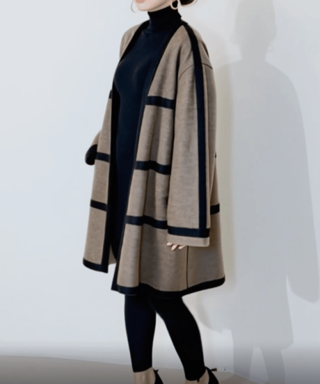 loose border coat　FL3518