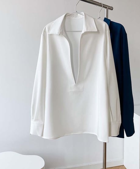 layered design shirt /3color　FL2619