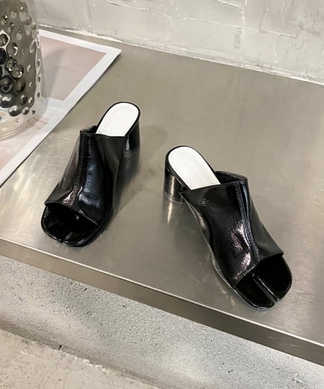 chunky heels tabi sandals /3color　FL2020
