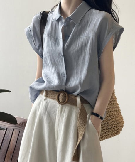french sleeve shirt /4color　FL3626