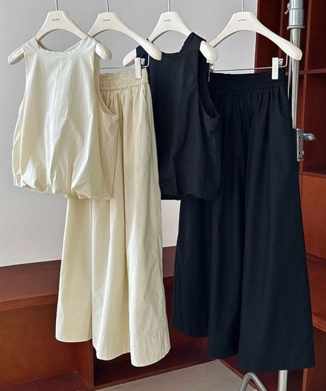 sleeveless tops and skirt set-up　FL2396
