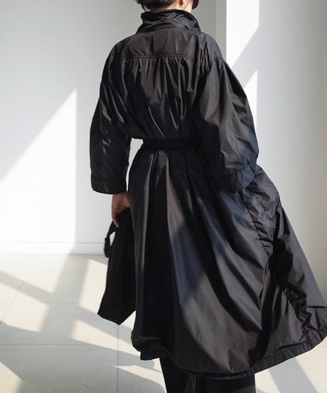 large size lace-up trench coat 2/color　FL2941