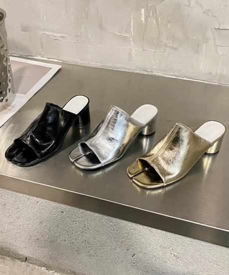 chunky heels tabi sandals /3color　FL2020