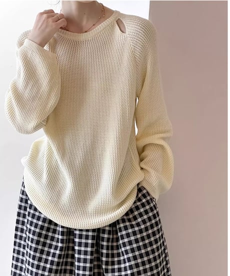 hole design knit /3color　FL2750