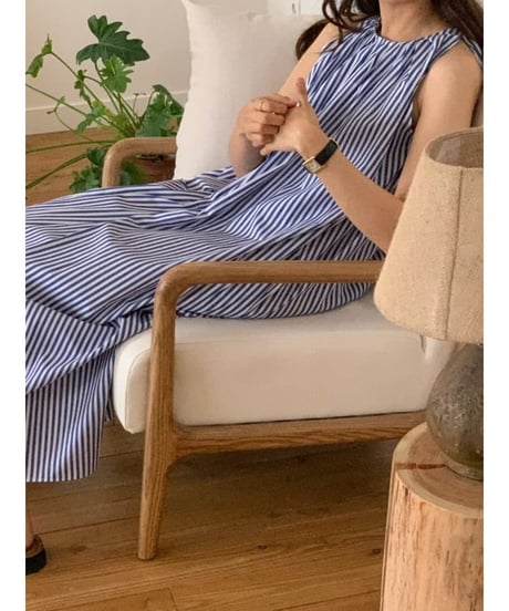 striped sleeveless dress　FL2078