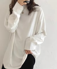 round neck cuffs long t-shirt　FL2462