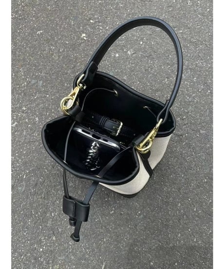 bicolor drawstring bag　FL2335