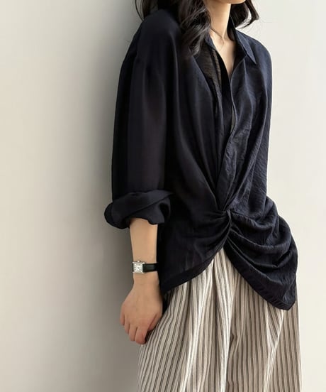 twisted refreshing design shirt blouse FL3427
