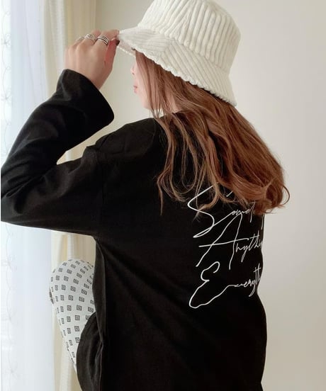back logo long sleeve tee　FL3574