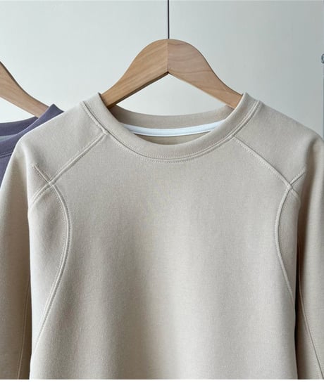 cool neck sweatshirt /2color　FL3078