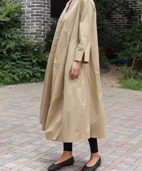 loose plus size long dress　FL2137