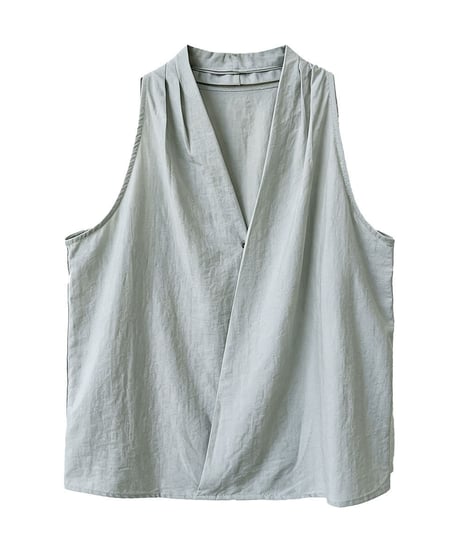 sleeveless wrap drape blouse vest/３color　FL3645