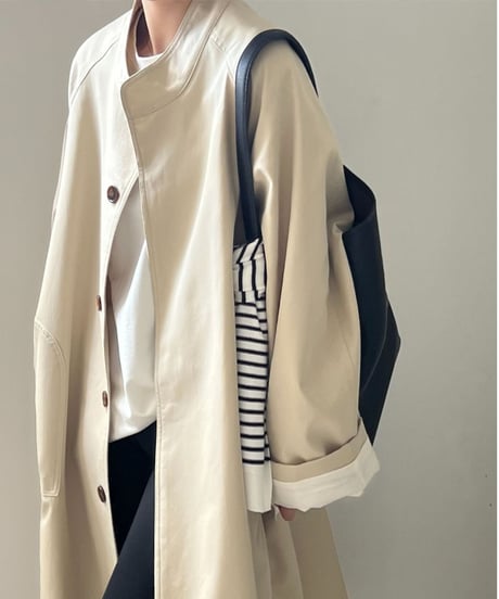 mid-collar windbreaker coat /2color　FL3060