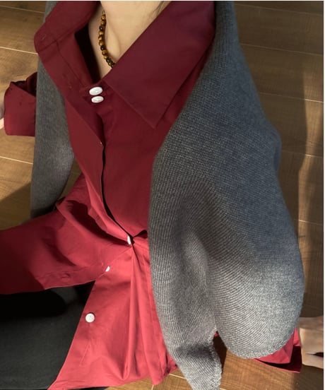 shawl knit scarf /2color　FL2669