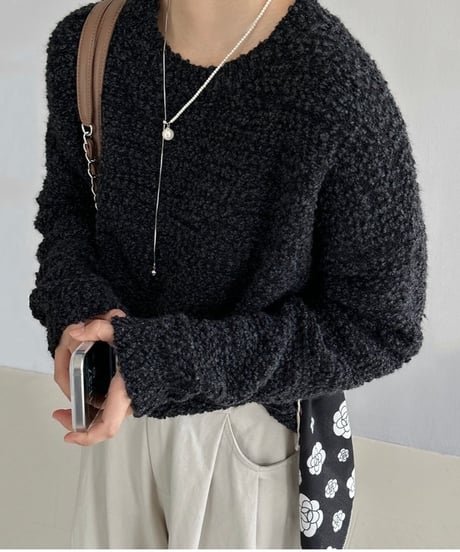 soft knit pullover /4color　FL2966