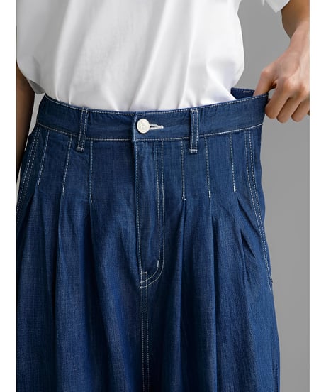 wide denim pants　FL2069