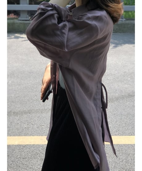 back split shirt /4color　FL2065