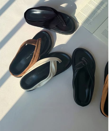 design strap thong sandals 4/color　FL3449