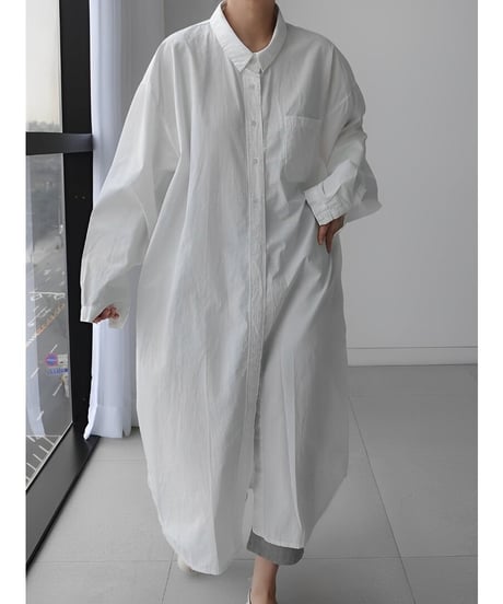 loose long shirt op /3color　FL2499