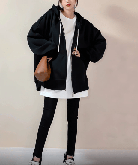 oversized zip hoodie  FL3474