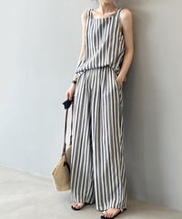 sleeveless stripe setup　FL2440