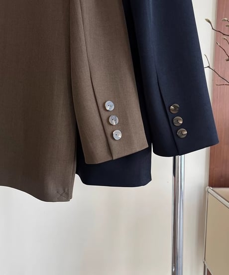 side slit mid-length jacket /2color　FL2744