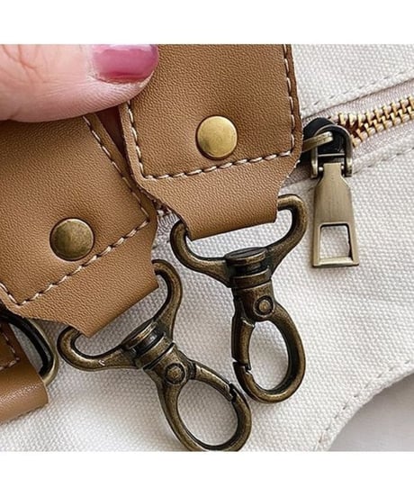 front pocket canvas 2-way bag /4color　FL2952