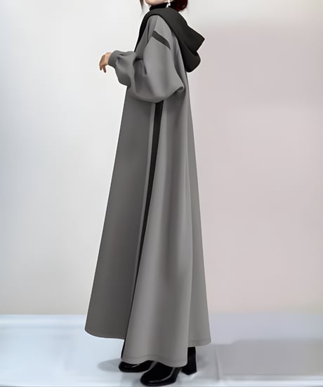 long hoodie dress FL3488